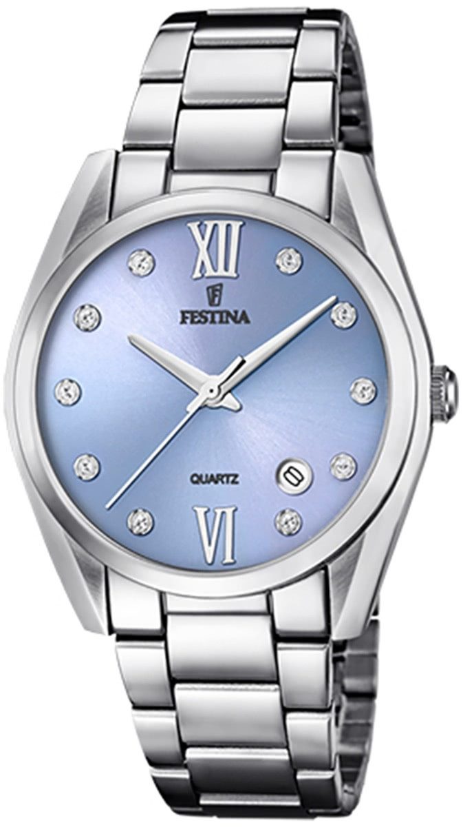 Quarzuhr Festina Damen Uhr F16790/B Edelstahl