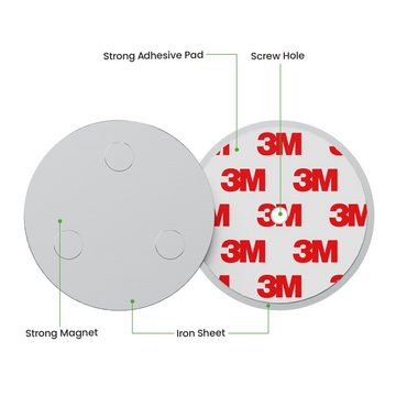 conecto Magnethalter conecto Magnet-Halterung, starke Magnet-Befestigung, universell verwen (2-St)