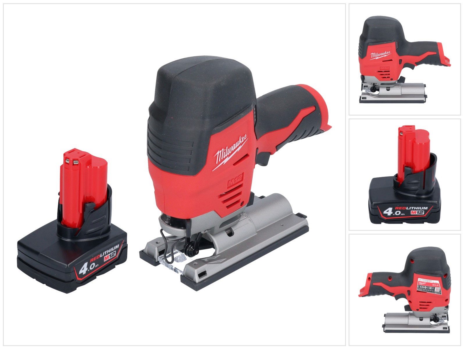 Milwaukee Kompakt-Handkreissäge M12 JS-401 Akku Stichsäge 12 V + 1x Akku 4,0 Ah - ohne Ladegerät