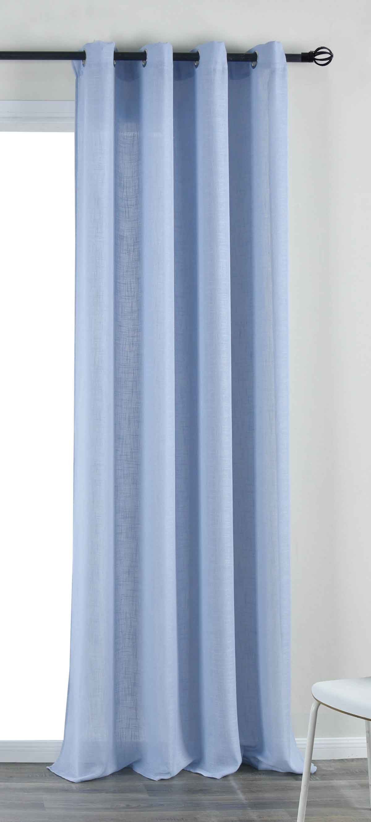 Gardinenbox Gardine (1 St), Ösen, verdunkelnd, »Essen« Cationic Raffhalter günstig online kaufen