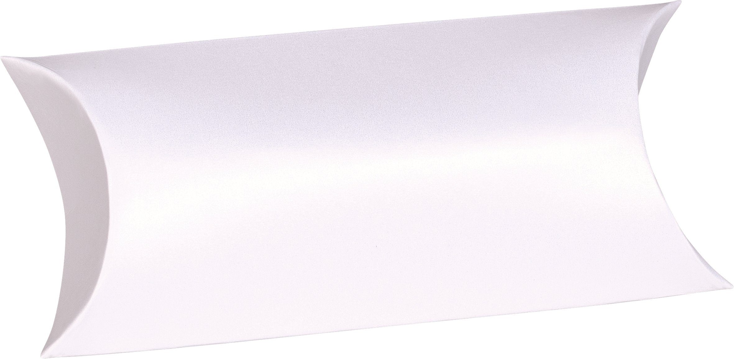 Heyda Geschenkfolie Faltschachtel, 16,5 cm x 7 cm, 6 Stück Weiß