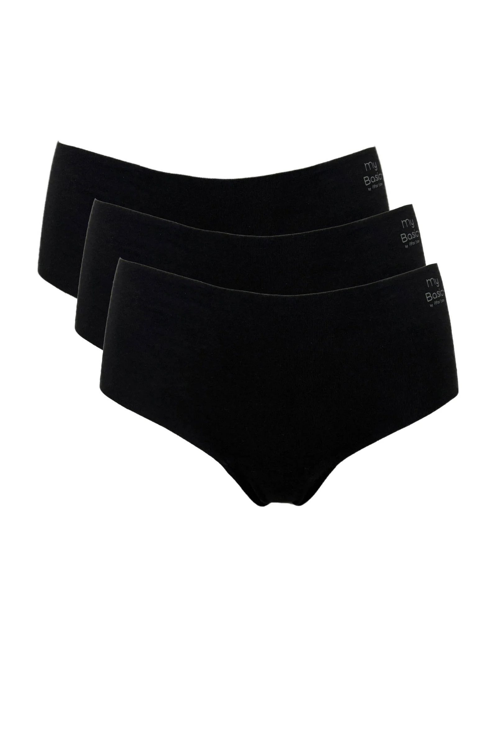 My Basic Hipster Free cut hipster (3er Pack) basic, eng, elastisch, bequem, weich, mit Logo, Baumwollmix