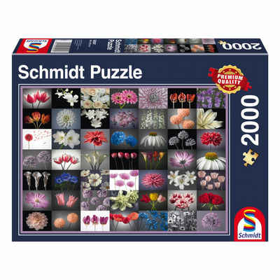 Schmidt Spiele Puzzle Blumen Blumengruß, 2000 Puzzleteile