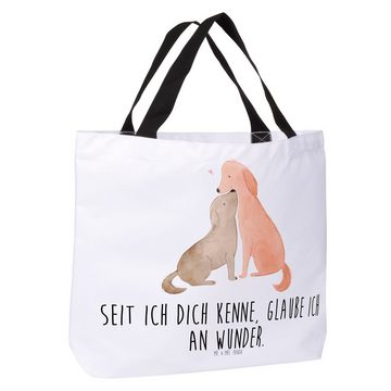 Mr. & Mrs. Panda Shopper Hunde Liebe - Weiß - Geschenk, Strandtasche, Tierliebhaber, Hund. Hun (1-tlg), Trendiges Design