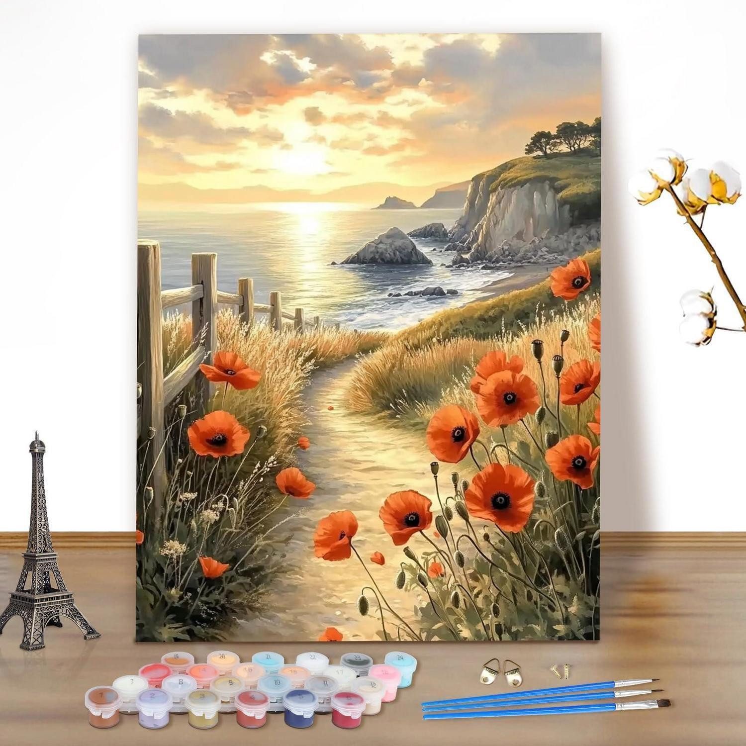 LuxusKollektion Malen nach Zahlen Malen nach Zahlen Erwachsene Landschaft 40x50cm (1-St)