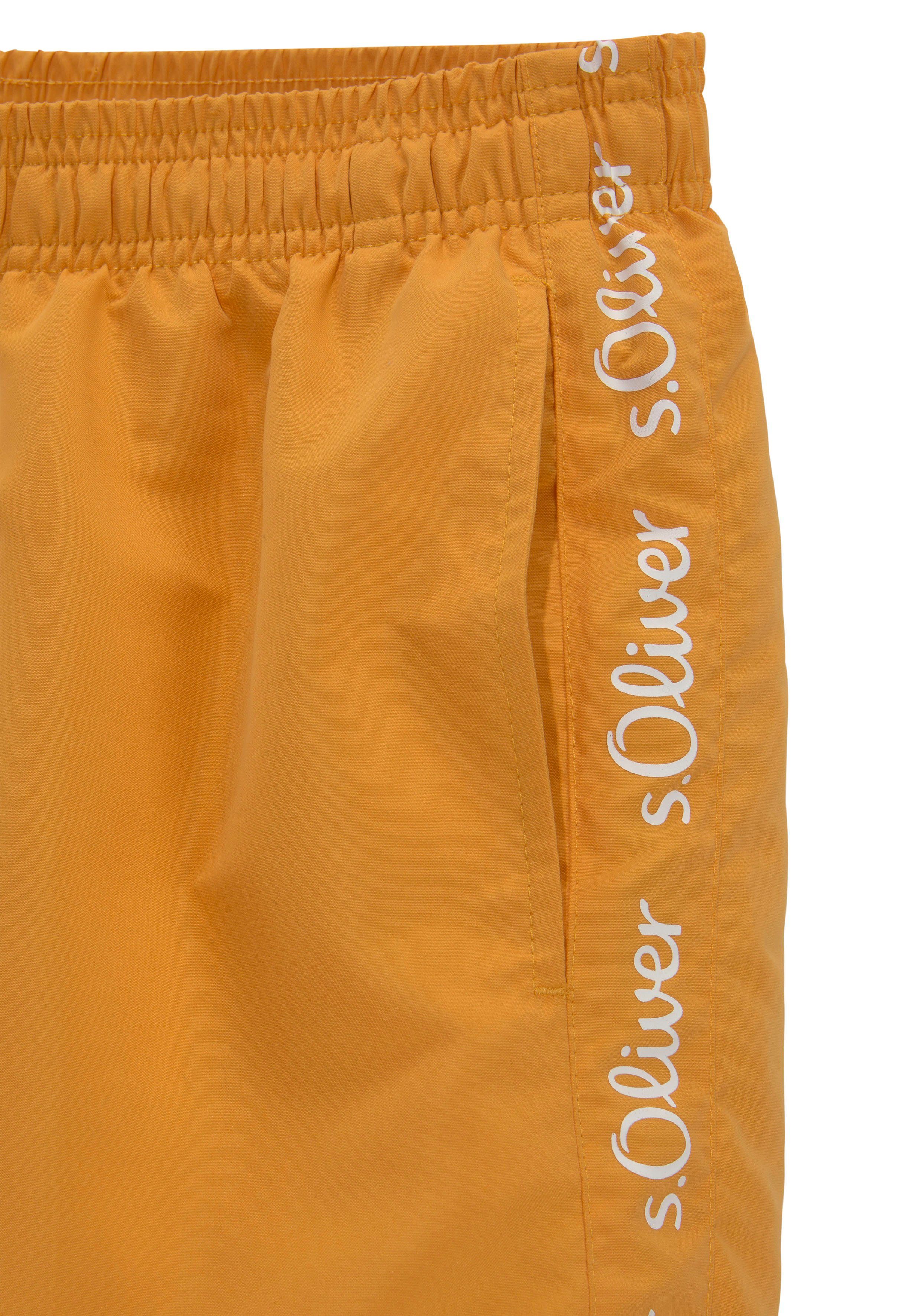 s.Oliver Badeshorts mit Markenschriftzügen