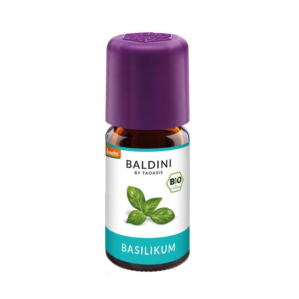 TAOASIS GmbH Natur Duft Manufaktur Körperöl BALDINI BioAroma Basilikum Bio/demeter Öl, 5 ml