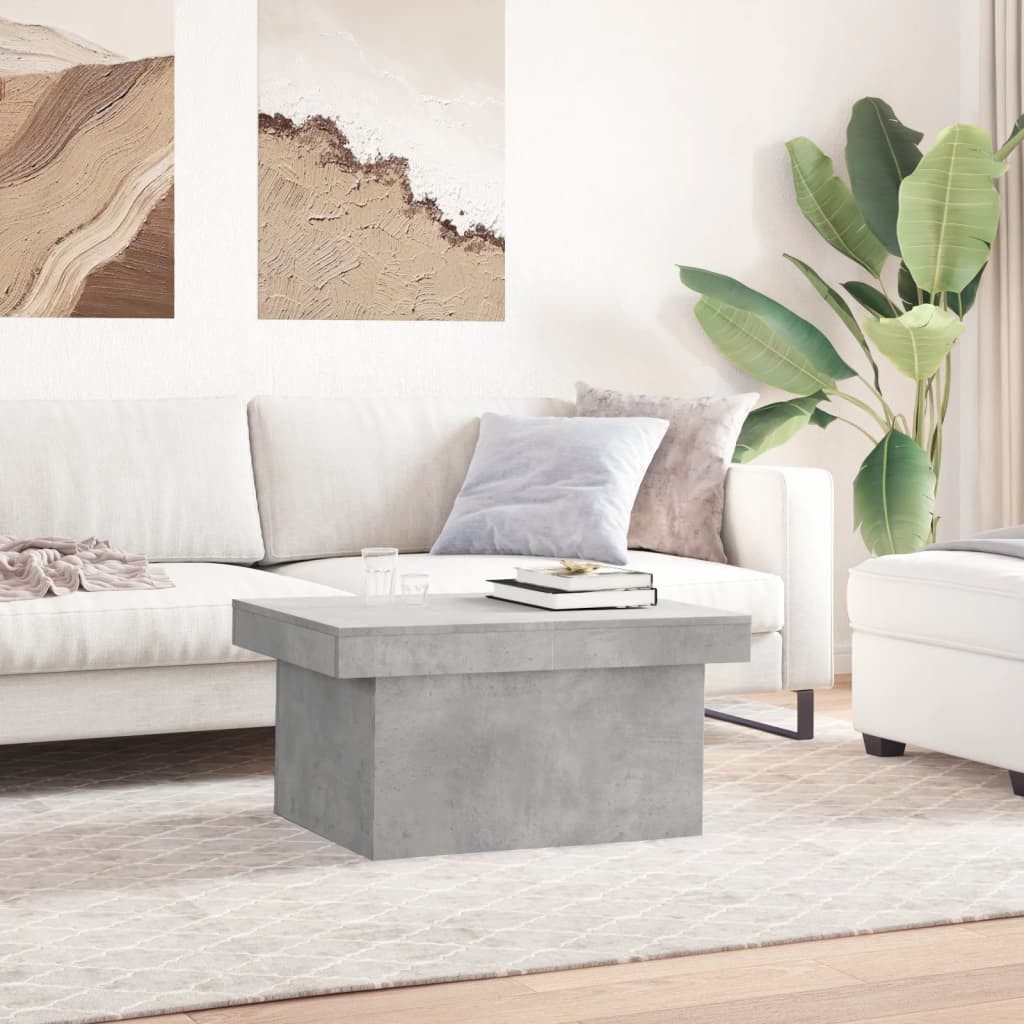 vidaXL Couchtisch Couchtisch Betongrau 80x55x40 cm günstig online kaufen