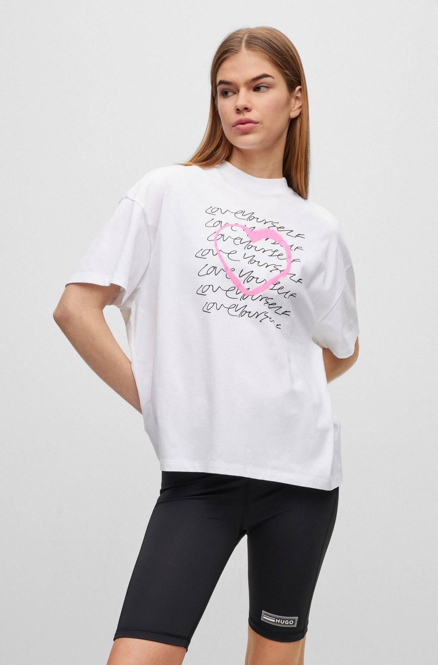 HUGO T-Shirt Damen T-Shirt DORENE (1-tlg)