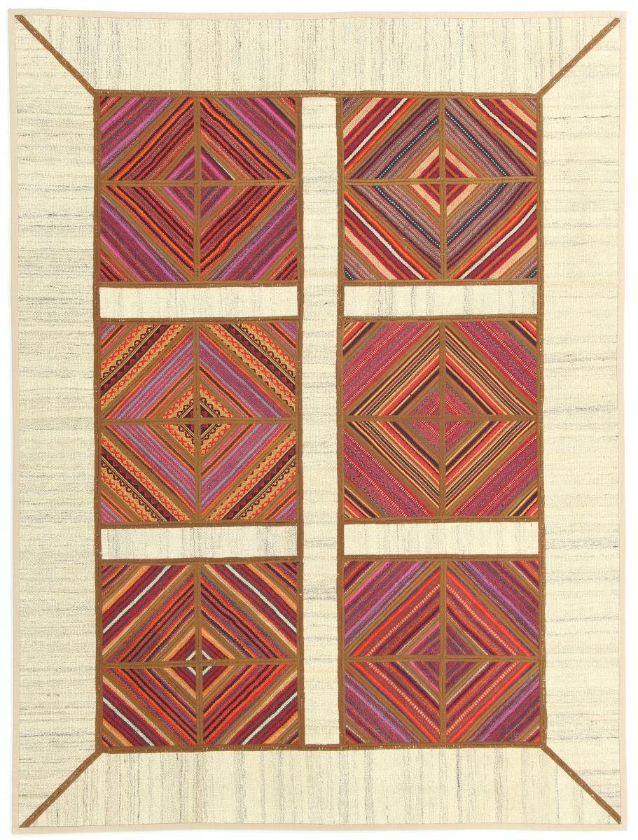 Orientteppich Patchwork rechteckig, Handgewebter Nain 151x199 Höhe: Kelim mm Orientteppich 4 Perserteppich, Trading, /