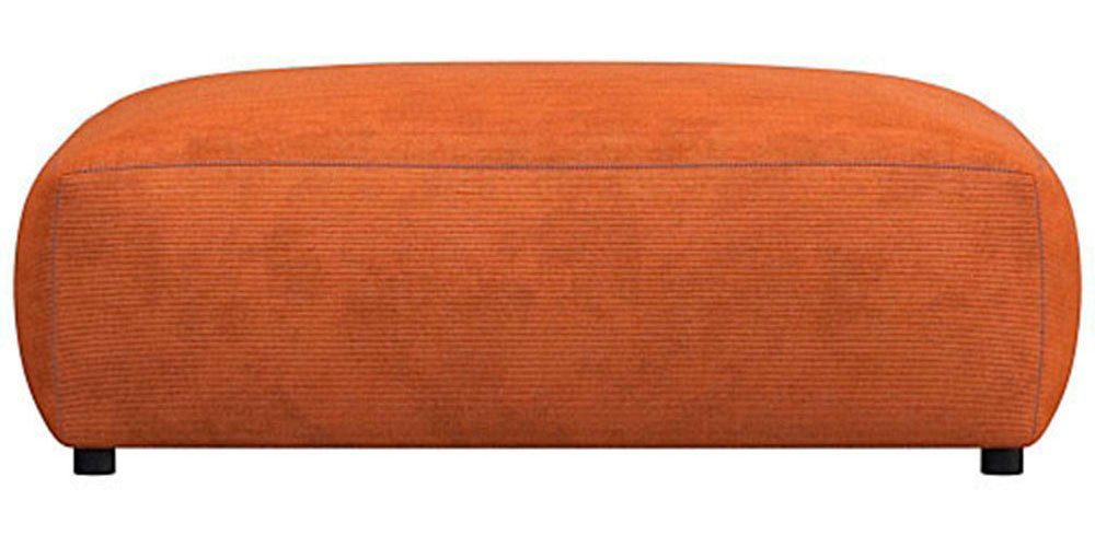 FLEXLUX Pouf Lucera, modern & anschmiegsam, Kaltschaum, Stahl-Wellenunterfederung