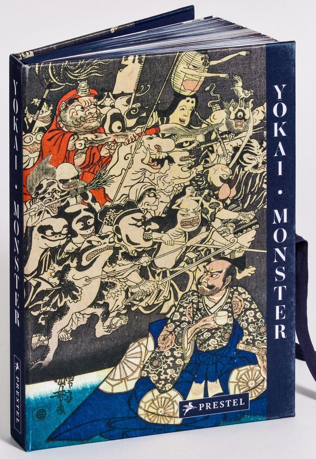 Yokai Monster in Werken der japanischen Holzschnittkunst - vereint in / Philippe Charlier, in Werken der japanischen Holzschnittkunst - vereint in einer prachtvollen Ausgabe mit Seidenüberzug, schwarzem Farbschnitt und Verschlussbändchen mit japanischer Schlauchbindung