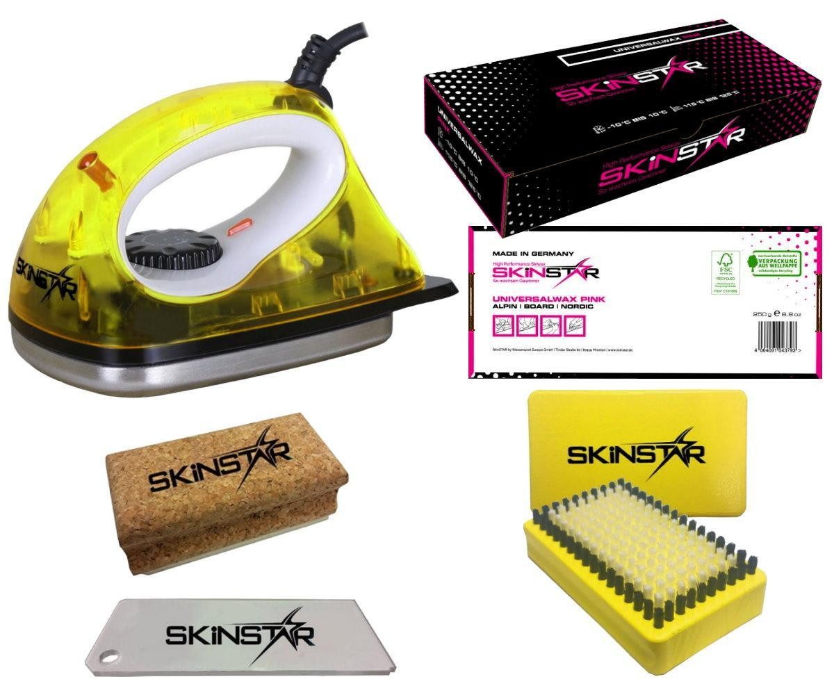 SkinStar Ski SKINSTAR Skiwax Starter Set ALL IN ONE Performance Skiwachs 5-teilig