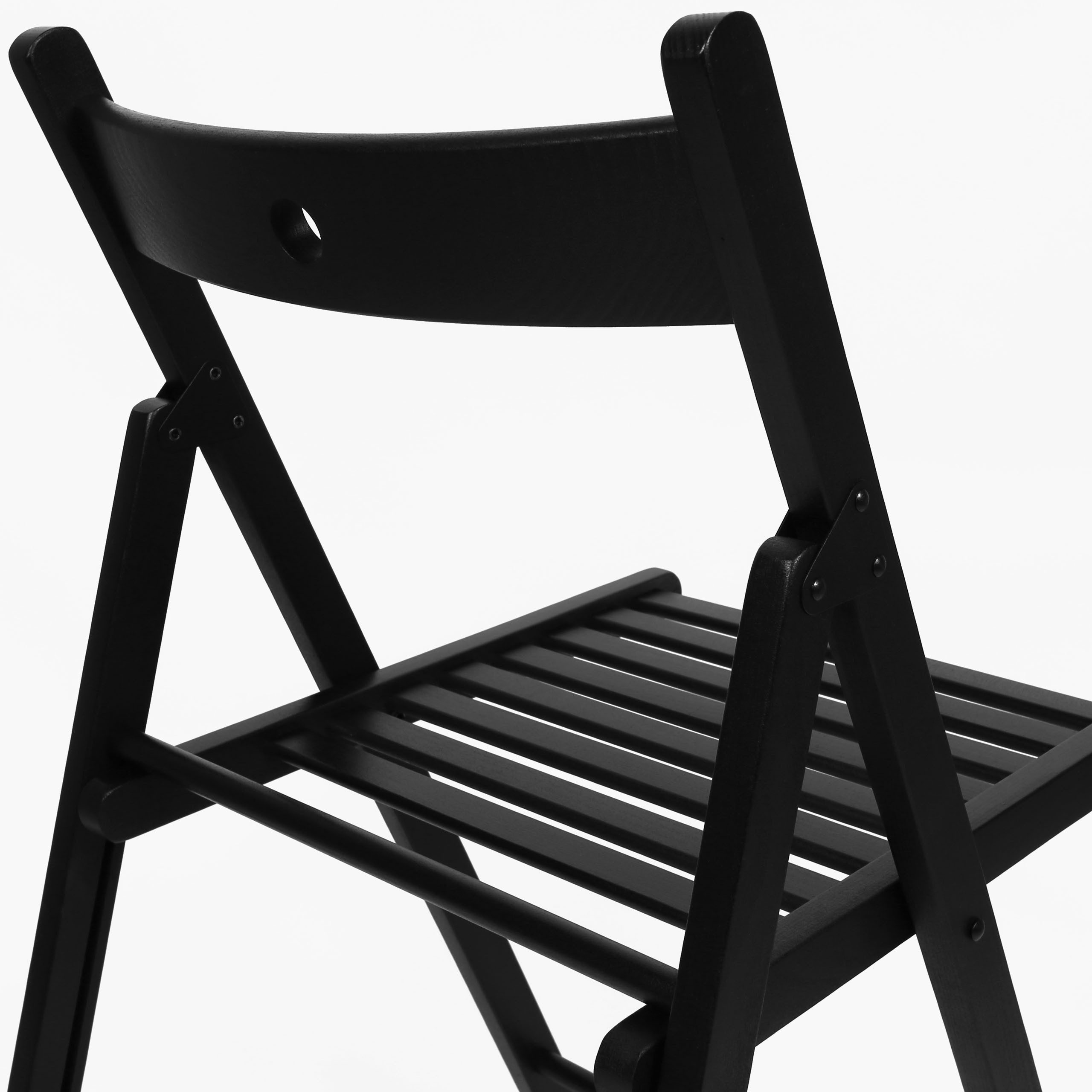 IKEA Faltstuhl TERJE Schwarzer zusammenklappbarer Stuhl IKEA