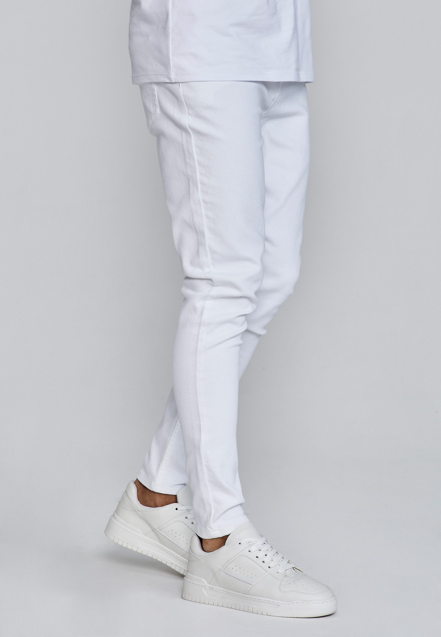 Siksilk Skinny-fit-Jeans SikSilk Herren Weiße Skinny Jeans
