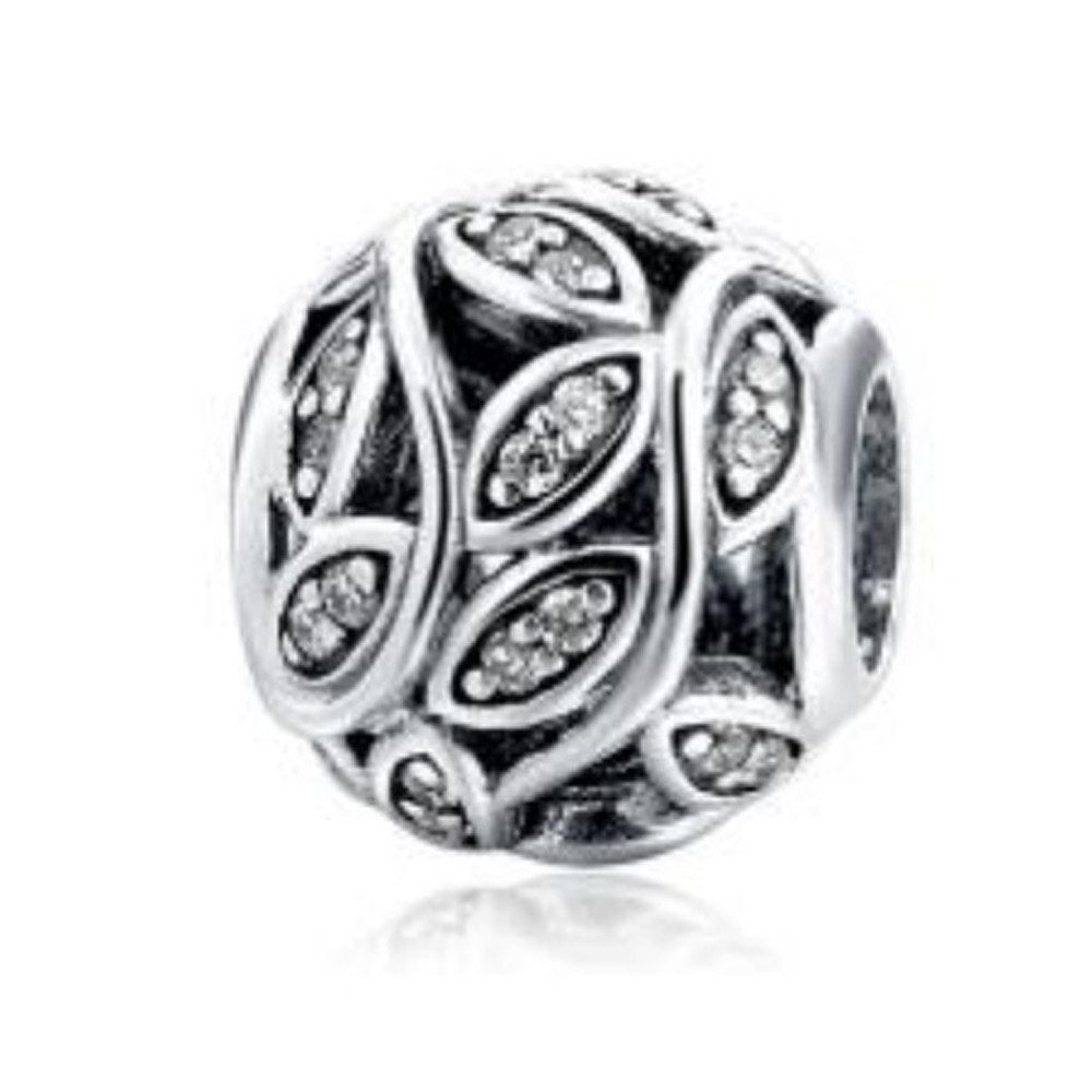 PANDACHARMS Bead Funkelnde Zweige Charm für Charm Armband aus 925er Silber