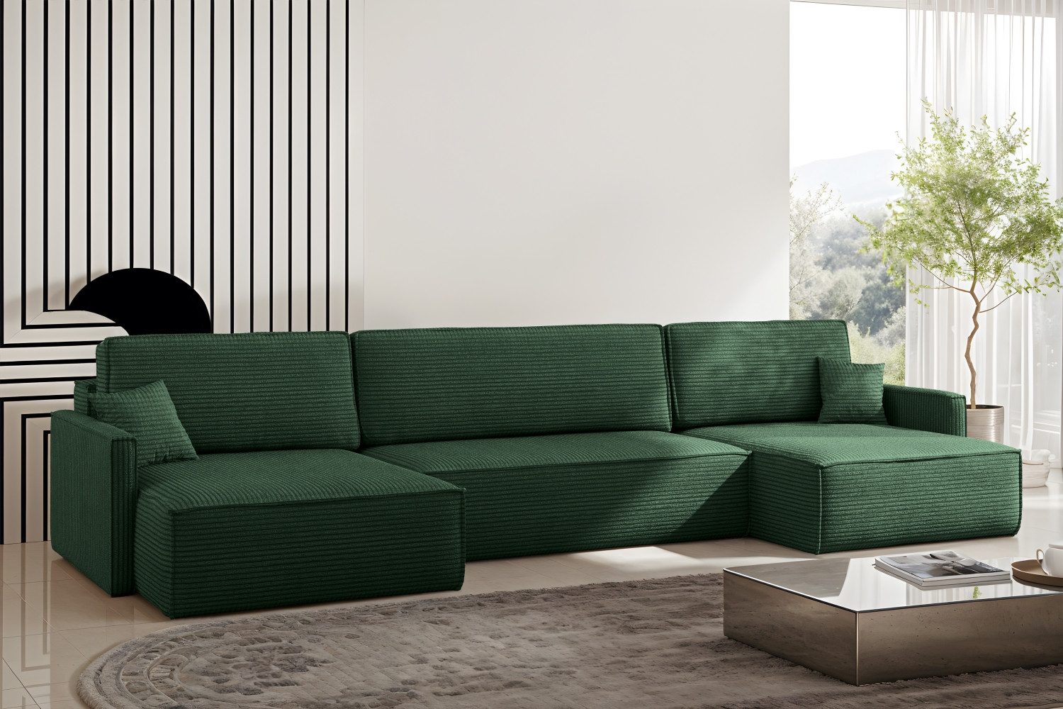 Kaiser Möbel Ecksofa Ecksofa Carlos U-Form günstig online kaufen