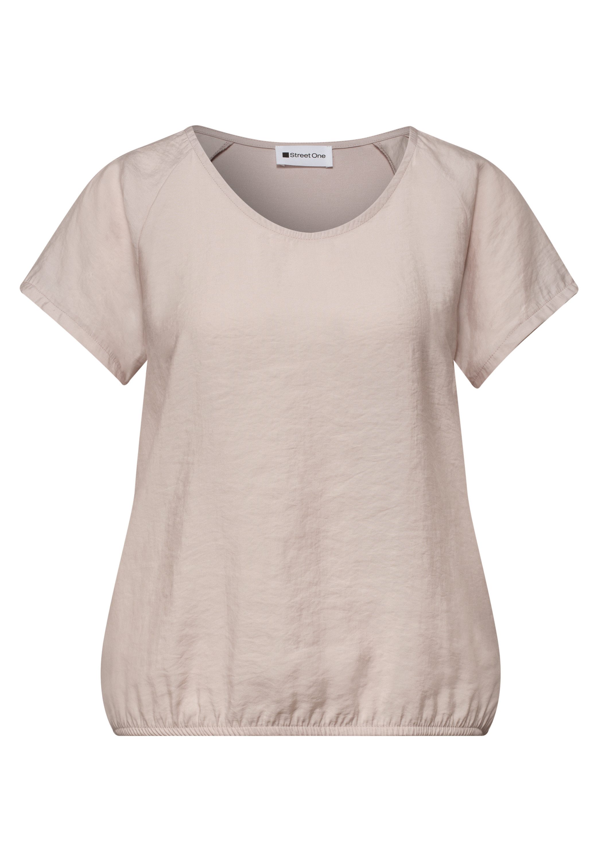 STREET ONE T-Shirt mit abgerundetem V-Ausschnitt – Bild 4 von 5