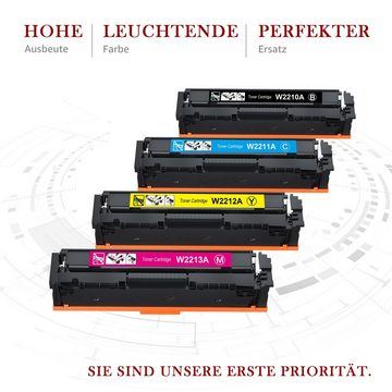 Toner Kingdom Tonerpatrone 4er 207A 207X für HP Color Laserjet Pro MFP, (M283fdw M283fdn M282nw Drucker, 4-St)
