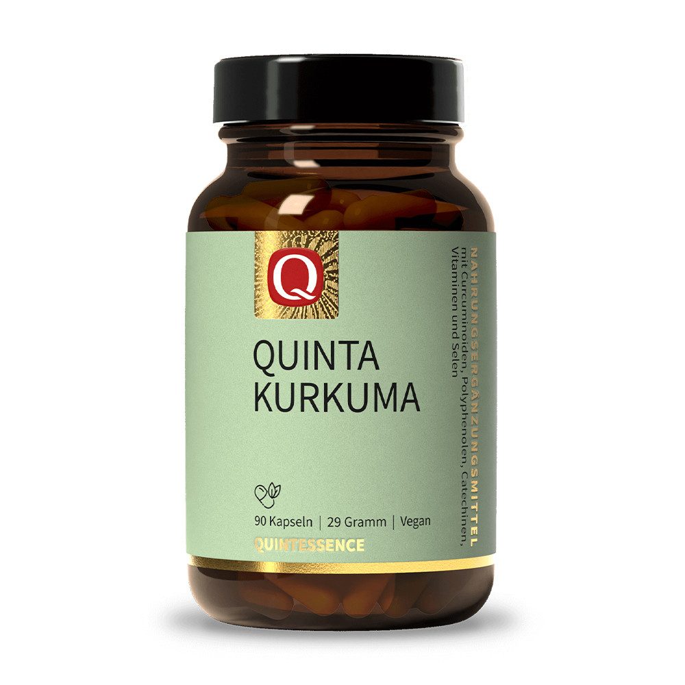 Quintessence Quinta Kurkuma - vielseitig verwendetes Gewürz als Extrakt - 90 Kapseln, 29 g