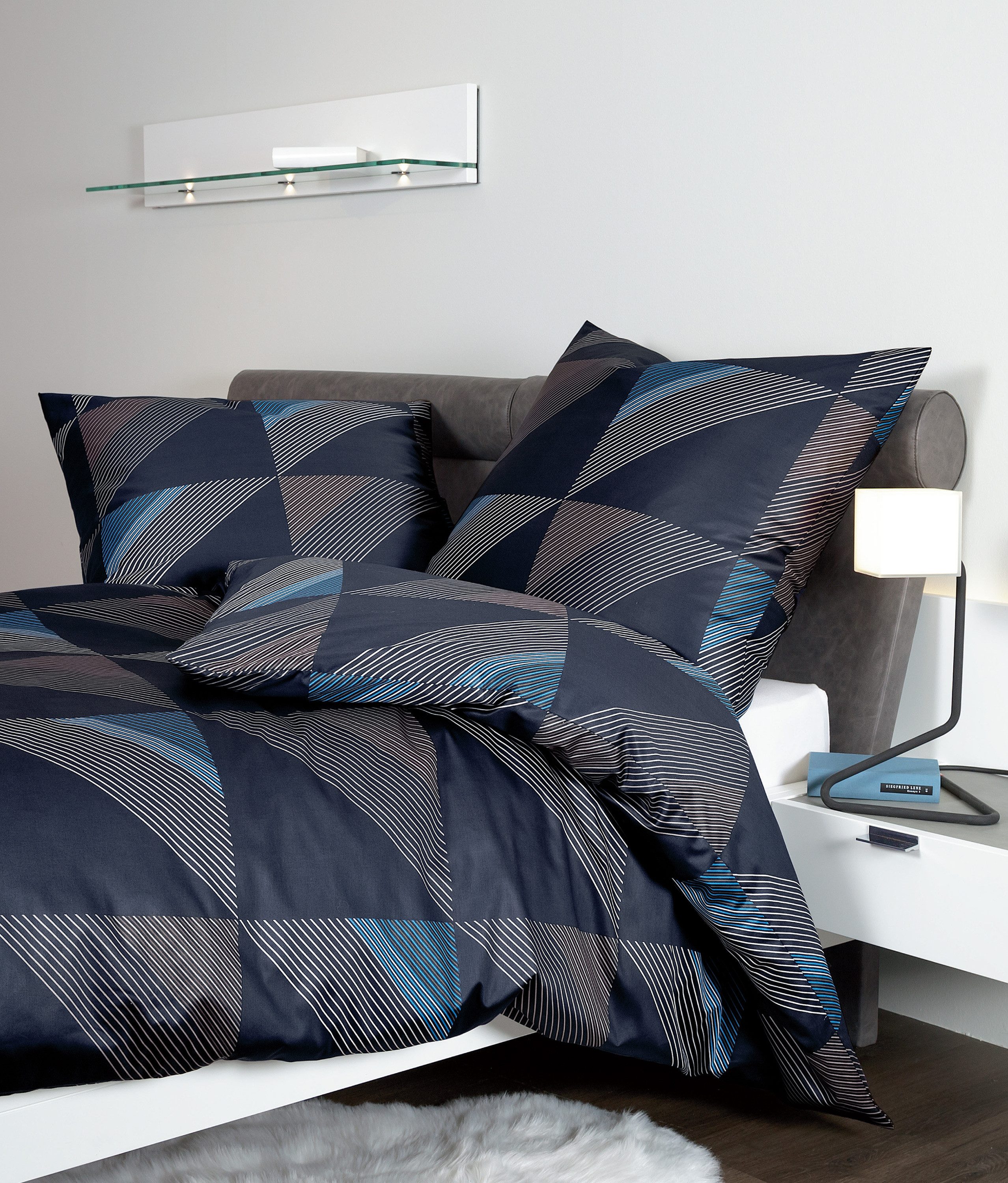 Janine Bettwäsche Baumwoll-Bettwäsche J.D., 100% Baumwolle, 2 teilig, 60° Wäsche