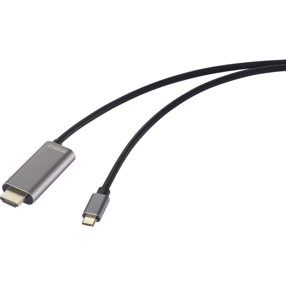 SpeaKa Professional SpeaKa Professional USB-C® / HDMI Adapterkabel USB-C® Stecker, HDMI-A HDMI-Kabel, (150.00 cm)