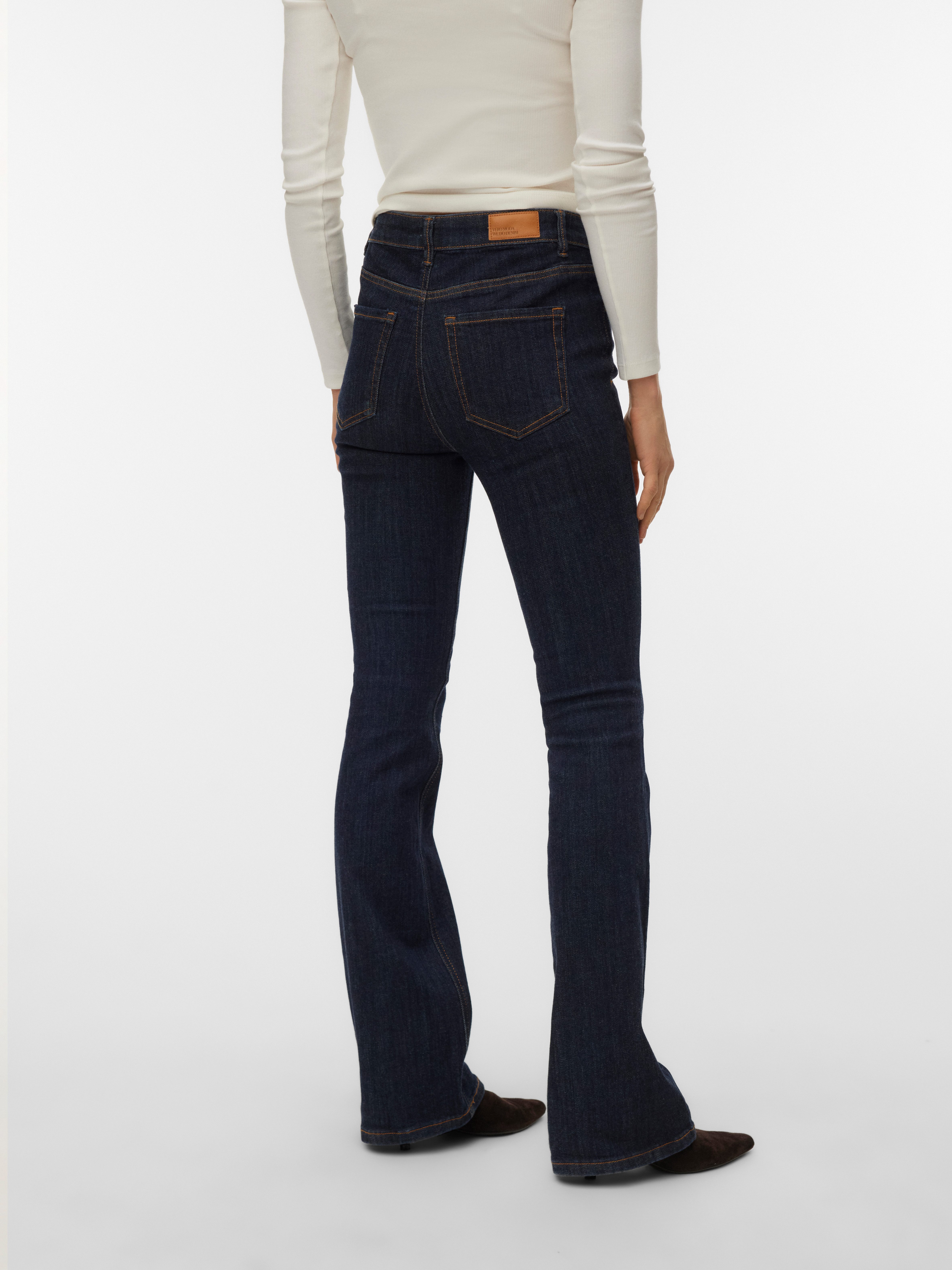 Vero Moda Bootcut-Jeans VMFLASH MR FLARED JEANS LI3190 NOOS Baumwollmischung, flared fit, regular waist