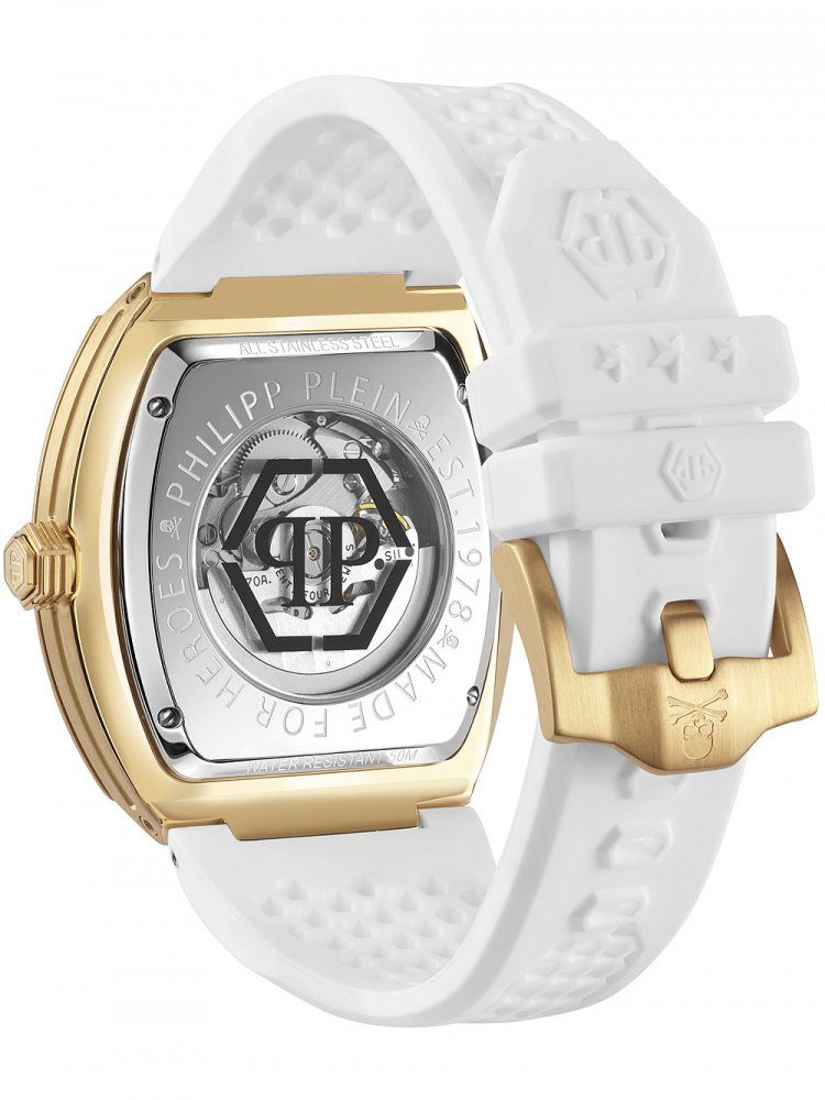 PHILIPP PLEIN gelbgold PWBAA0421 Plein 44mm Automatikuhr Automatik 5ATM The $keleton Philipp