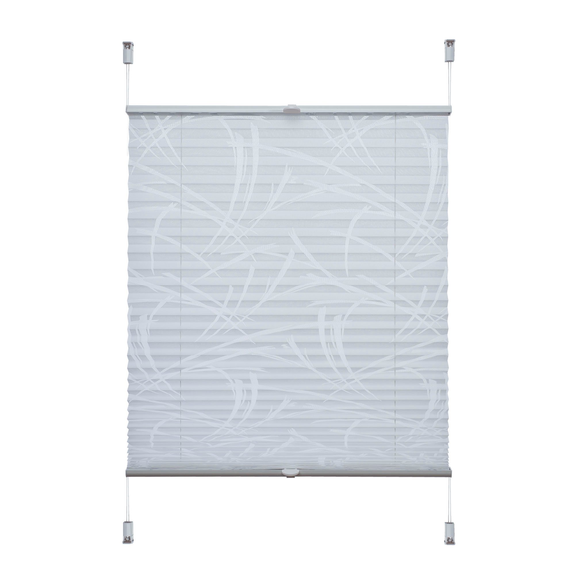 HOMBERA Plissee "Lines", halbtransparent, ohne Bohren oder Schrauben, versp günstig online kaufen