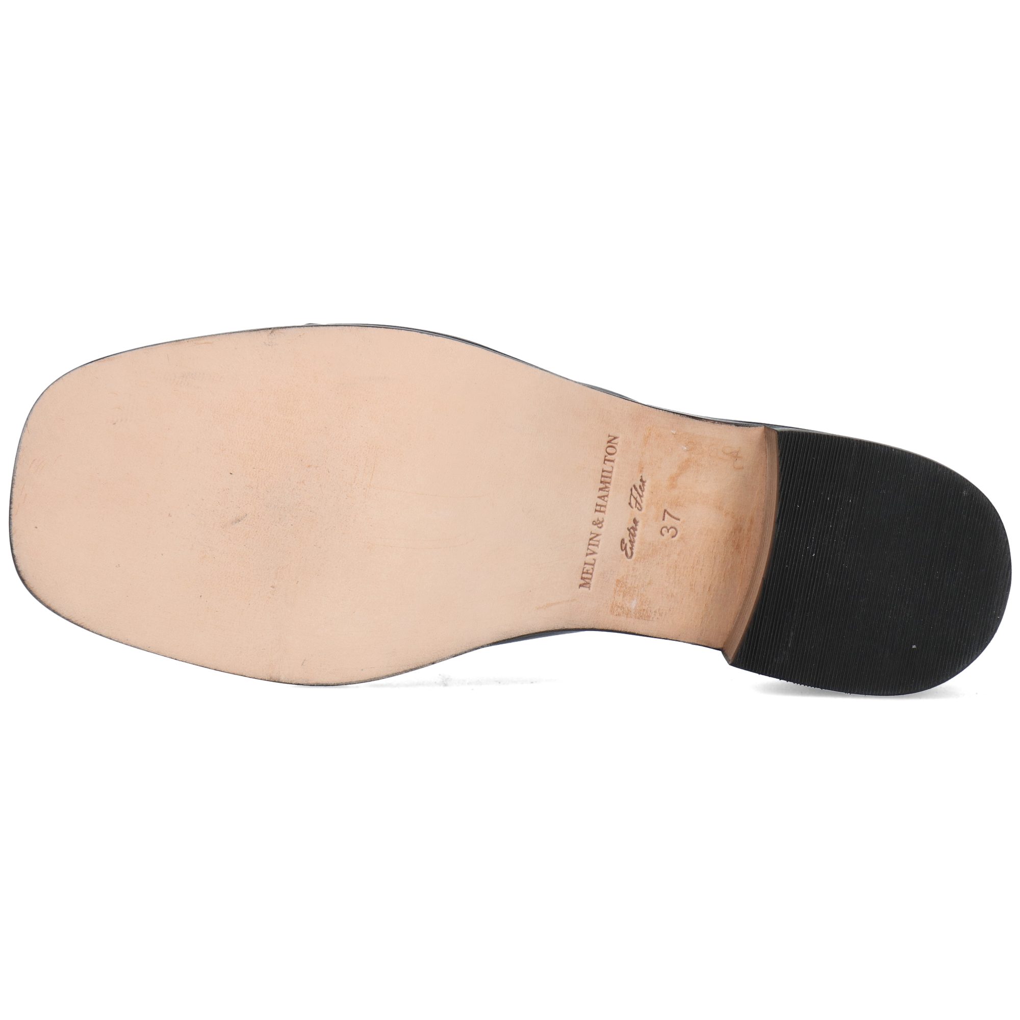 Melvin & Hamilton Charlotta 2 Leder-Pantoletten für Damen Pantolette Block-Absatz, Echtes Leder, Vegetabile Gerbung