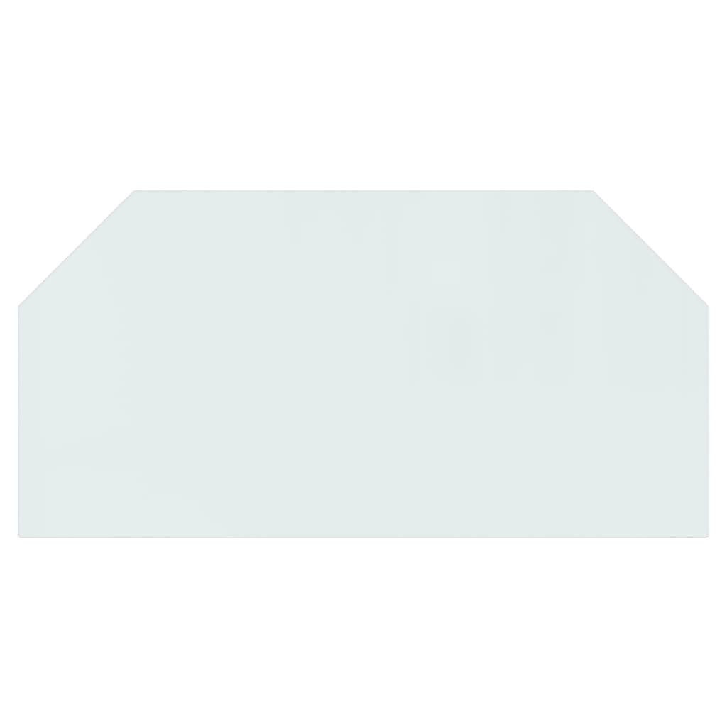 vidaXL Bodenschutzplatte Kaminofen Glasplatte Sechseck 120x60 cm Boden Funkenschutz