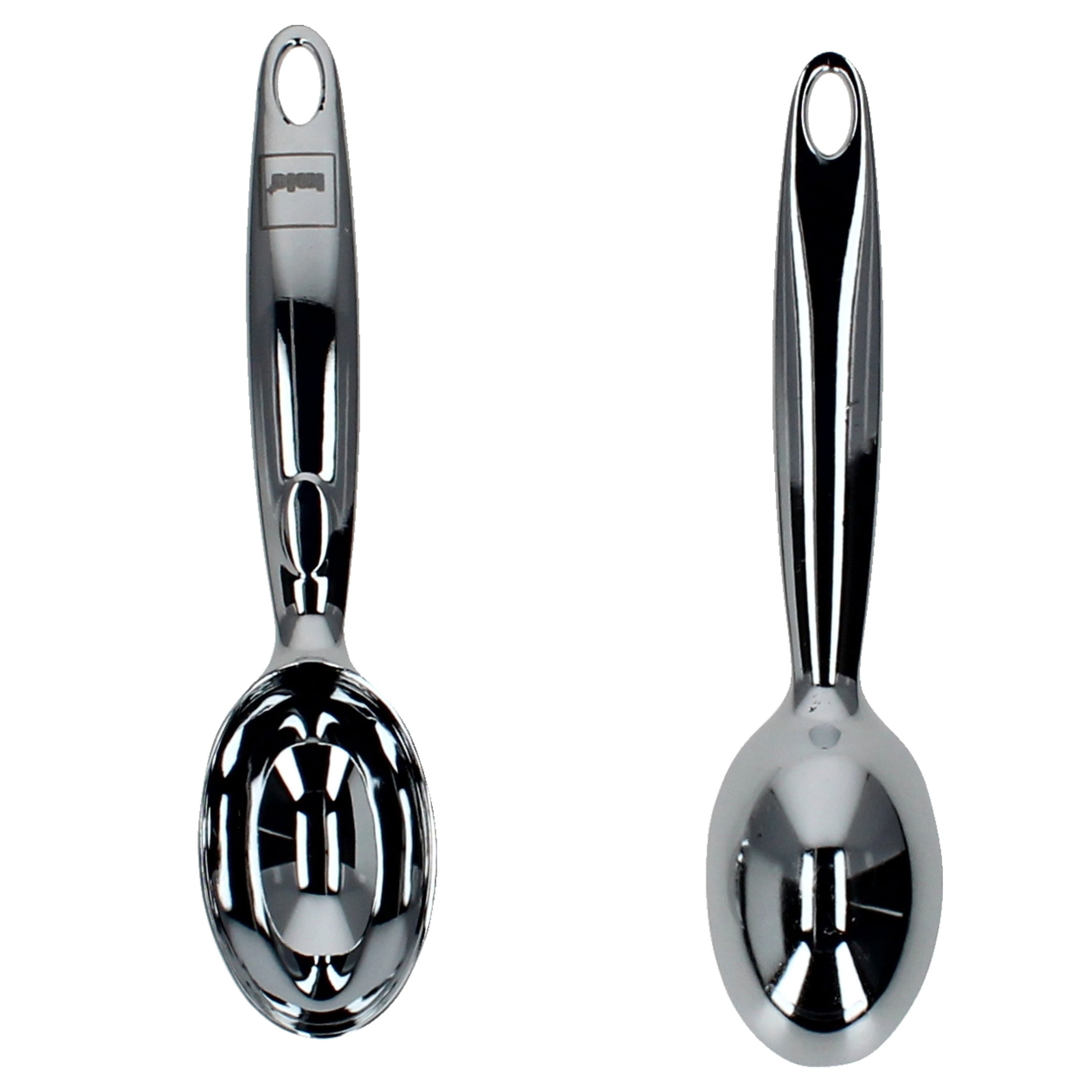 MamboCat Eisportionierer 2x Solido Eisportionierer silber Zinkdruckguss stabiler Eis-Löffel