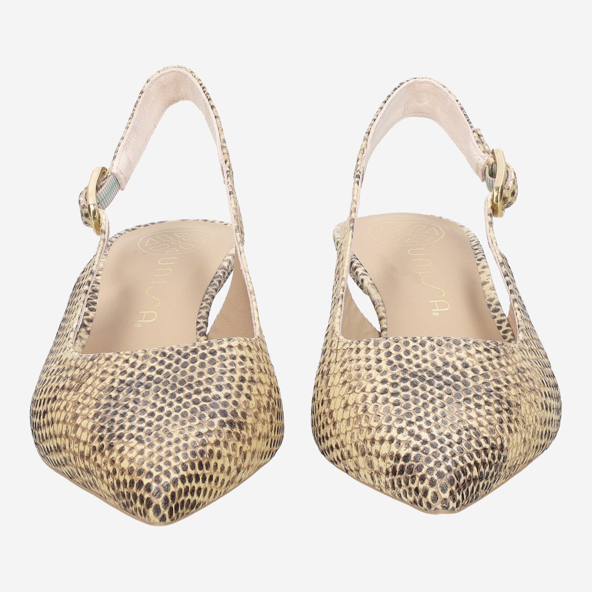 Unisa Unisa IBON_NG MISTRAL, Peeptoes & Slingpumps, Gelb, kombiniert, Damen Peeptoepumps
