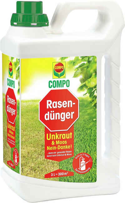 Compo Rasendünger »Unkraut & Moos – Nein danke!«, Flüssigdünger, 3 Liter