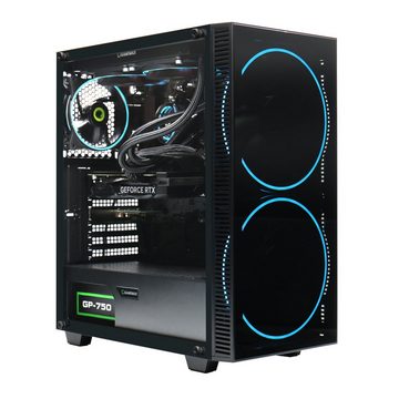 GAMEMAX Black Hole 7192 Gaming-PC (Intel® Core i5 13400F, RTX 4060Ti, 16 GB RAM, 1000 GB SSD, Wasserkühlung, DDR5, Windows 11)