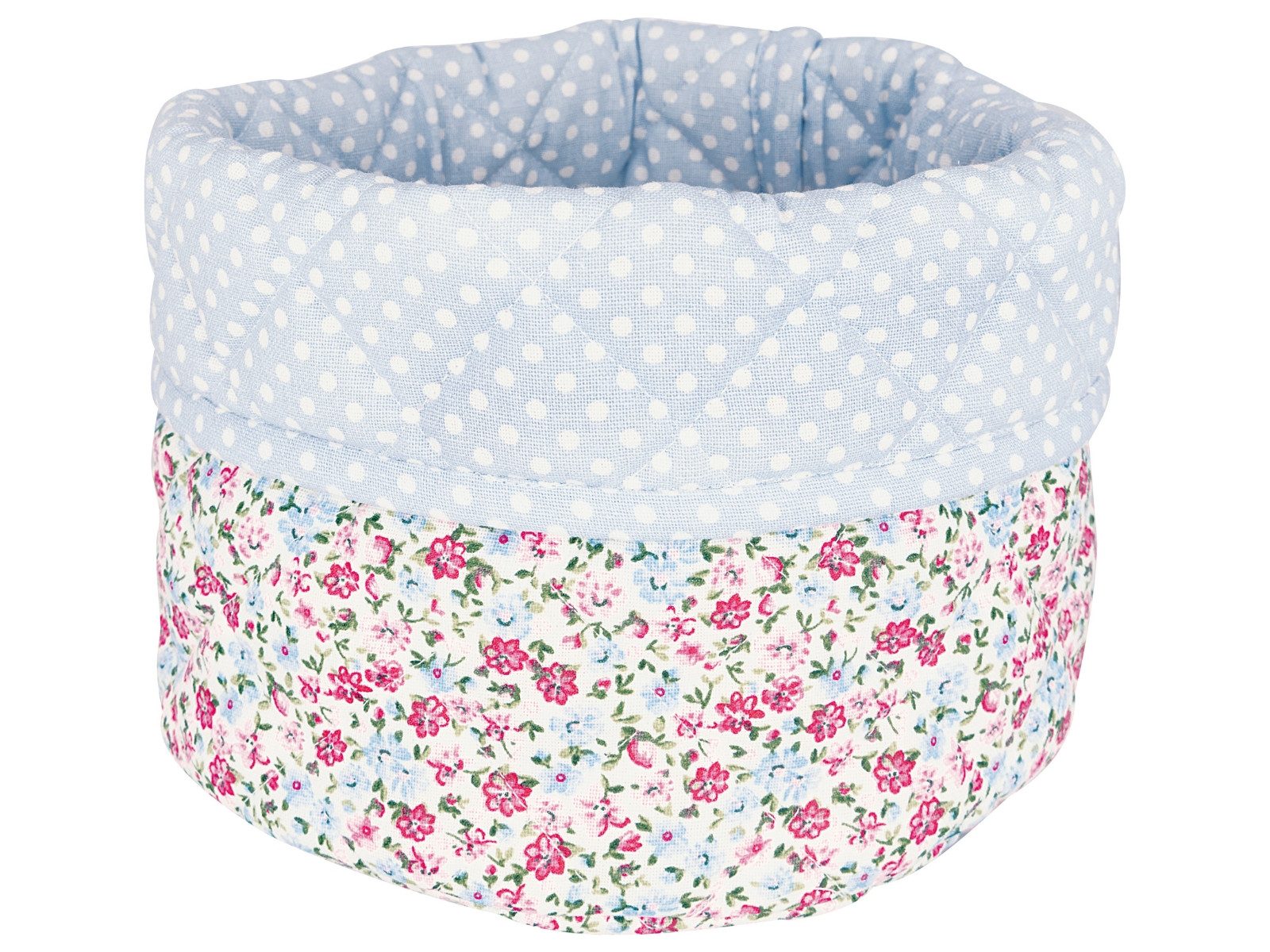 Greengate Brotkorb Louisa Brotkorb white 21x17cm, 100% Baumwolle