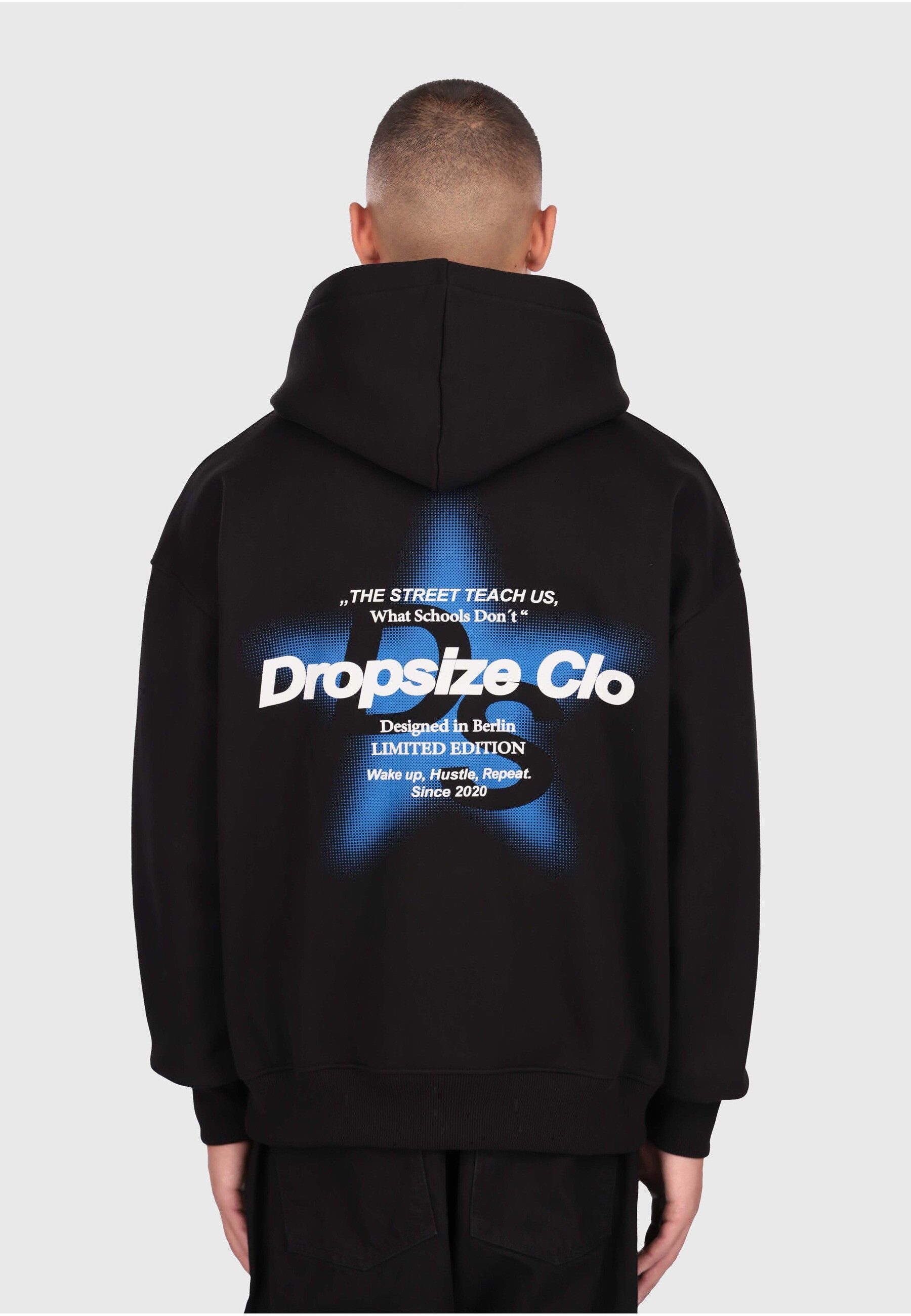 Dropsize Kapuzenpullover Dropsize HEAVY OVERSIZE HALFTONE STAR HOODIE (1-tlg)