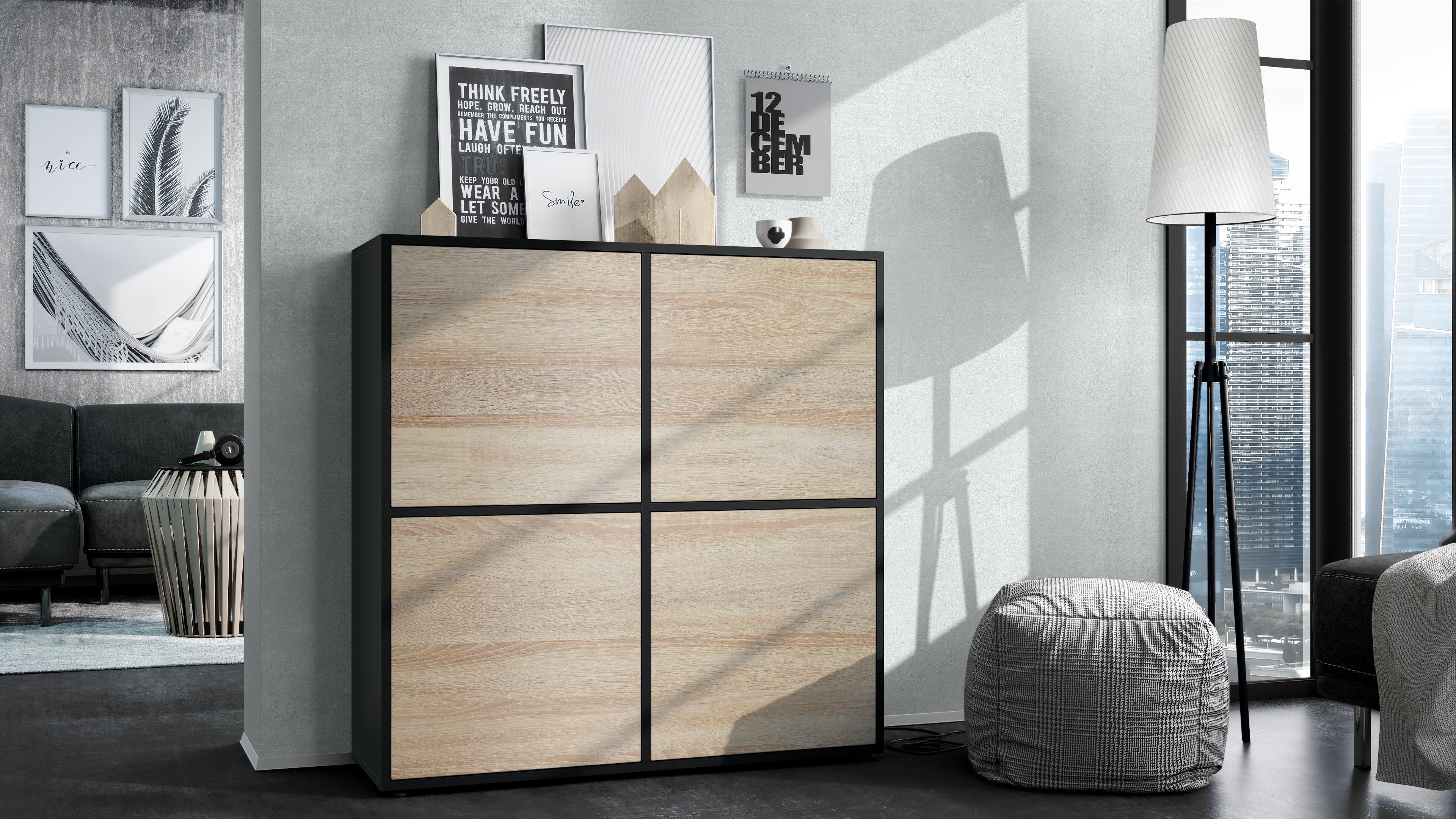 Vladon Highboard Cuba V2 (Schrank, 104 günstig online kaufen