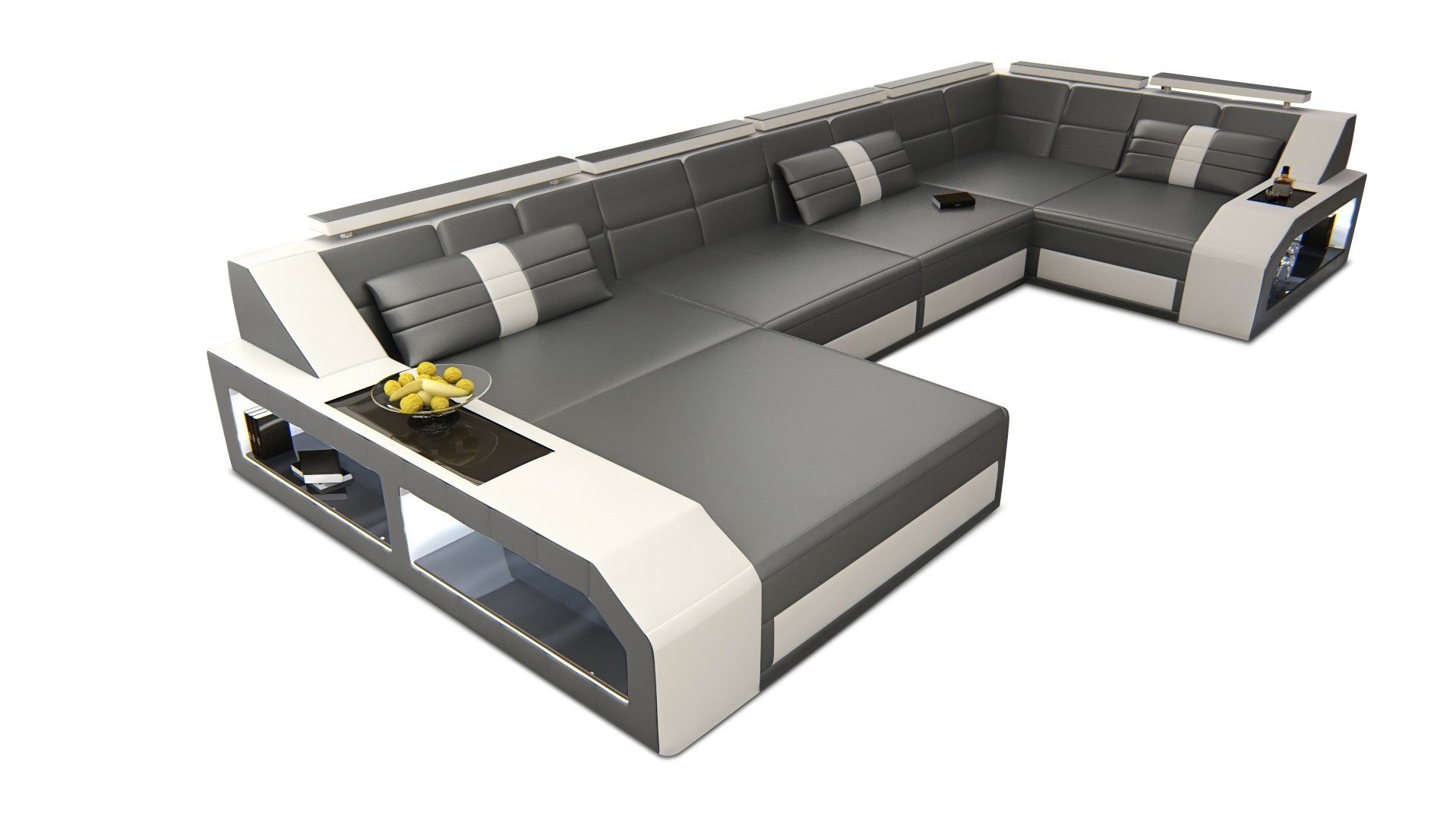 Sofa Dreams Wohnlandschaft Sofa Leder Ledercouch günstig online kaufen