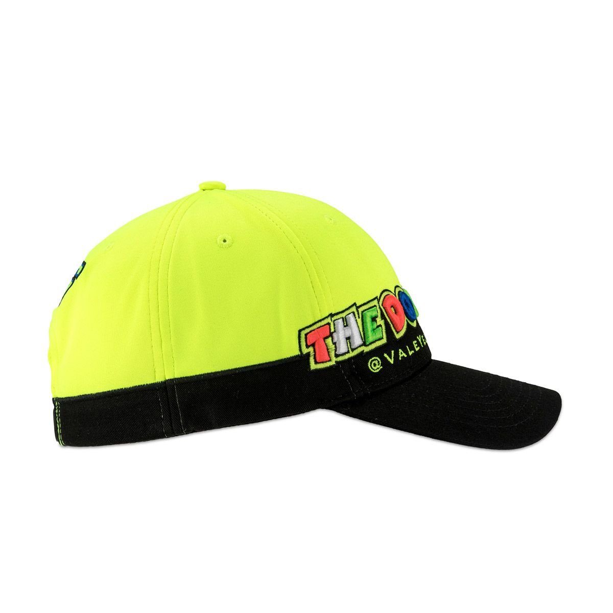 Baseball Größenverstellbar Cap (Schwarz/Neon-Gelb) VR46 Rossi Cupolino Valentino
