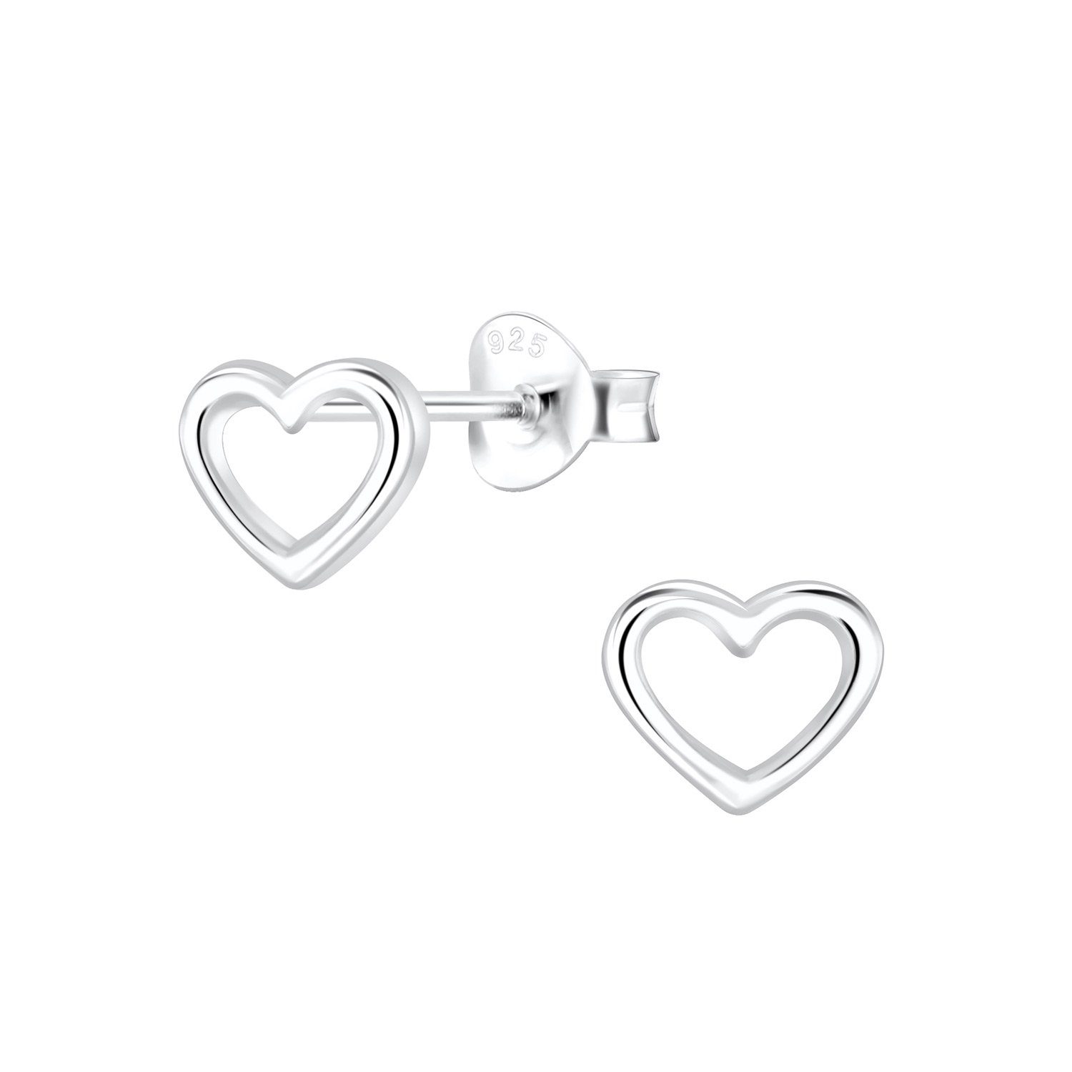 ALEXANDER YORK Paar Ohrstecker HERZ cut-out Design, 2-tlg. (Ohrstecker) günstig online kaufen