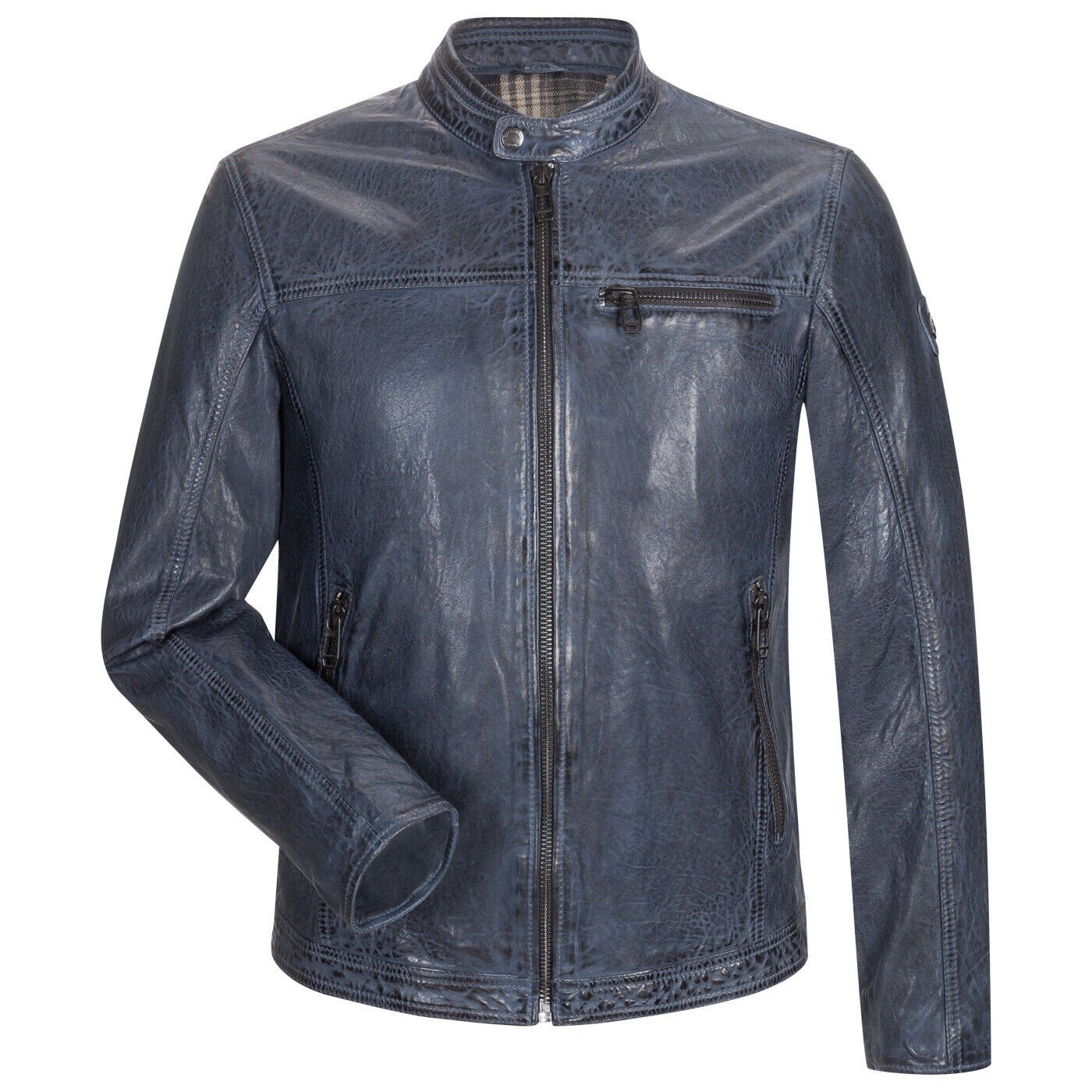 Milestone Lederjacke Herrenjacke aus Lammnappa Leder günstig online kaufen