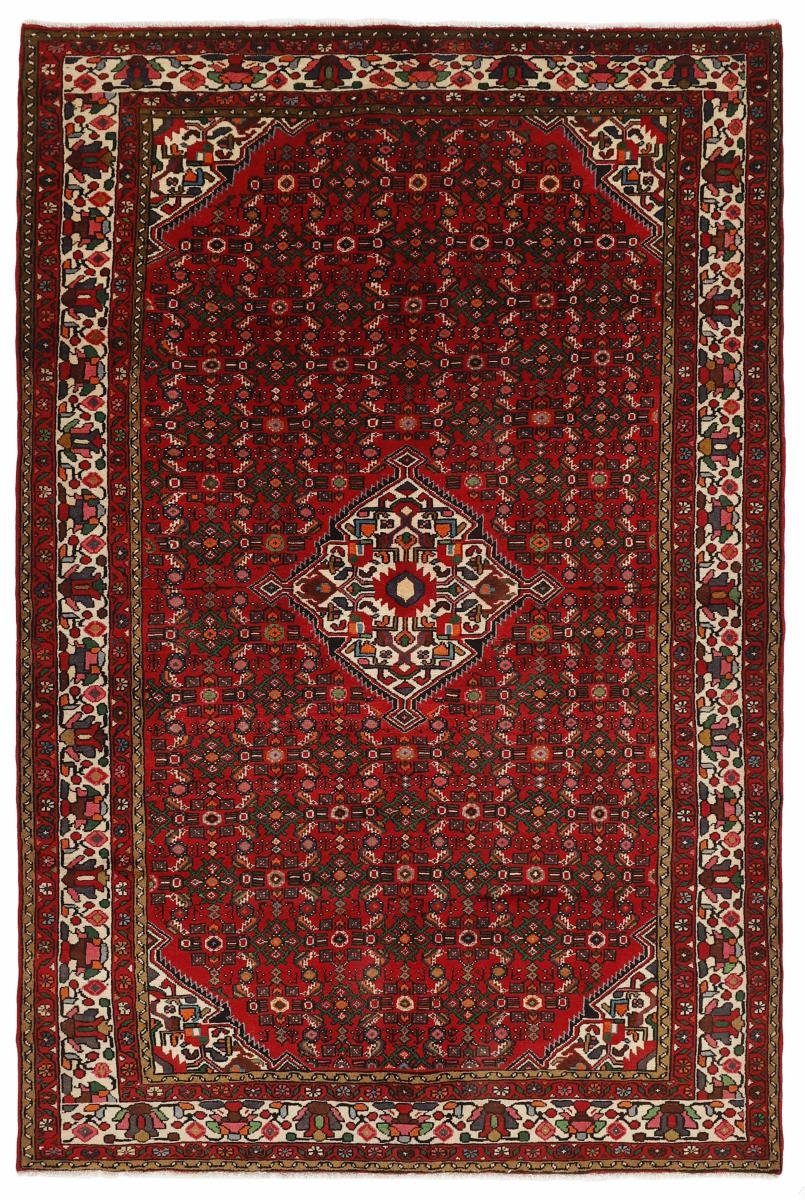 Orientteppich Hosseinabad 199x301 Handgeknüpfter Orientteppich / Perserteppich, Nain Trading, rechteckig, Höhe: 12 mm