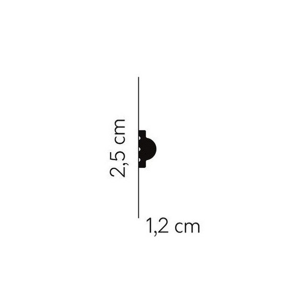 PROVISTON Zierleiste Polystyrol, 12 x 25 günstig online kaufen