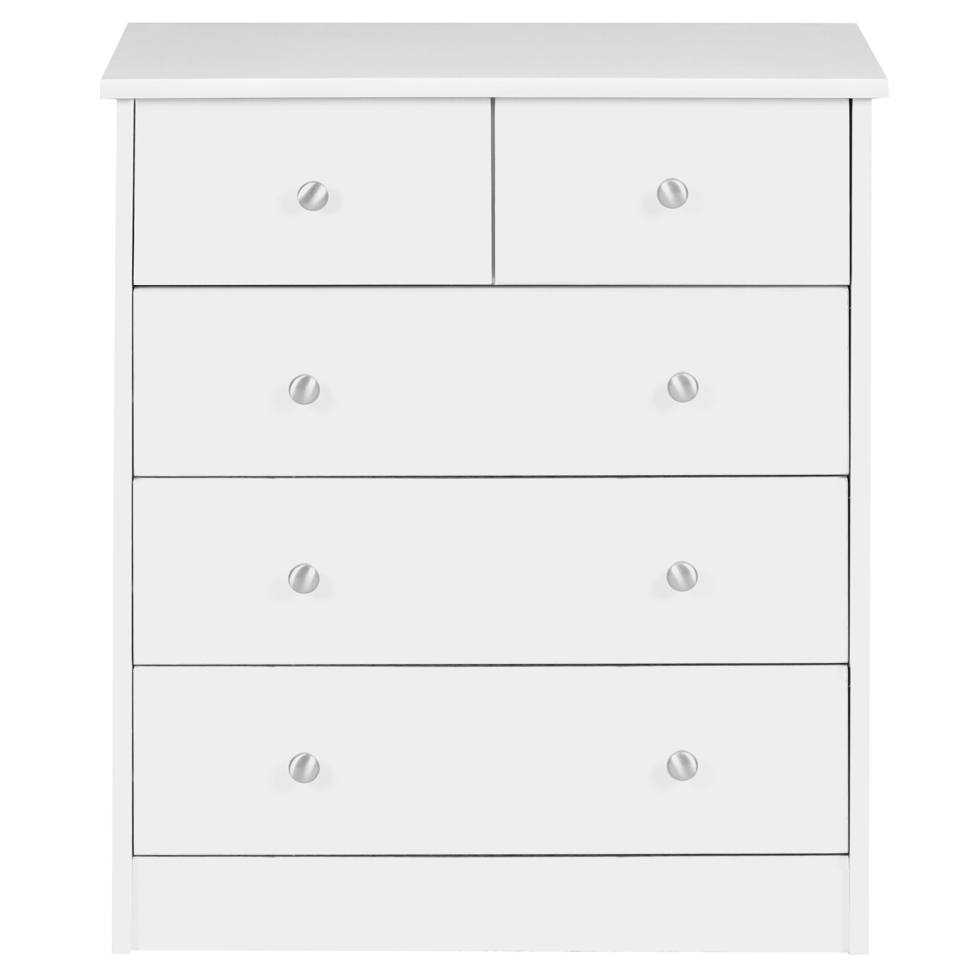 furnicato Kommode 5 Schubladen 60x70x35 cm Weiß (1 St), Stauraum-Kommode mit 5 Schubladen und Ablage für dein Esszimmer – Bild 2 von 4