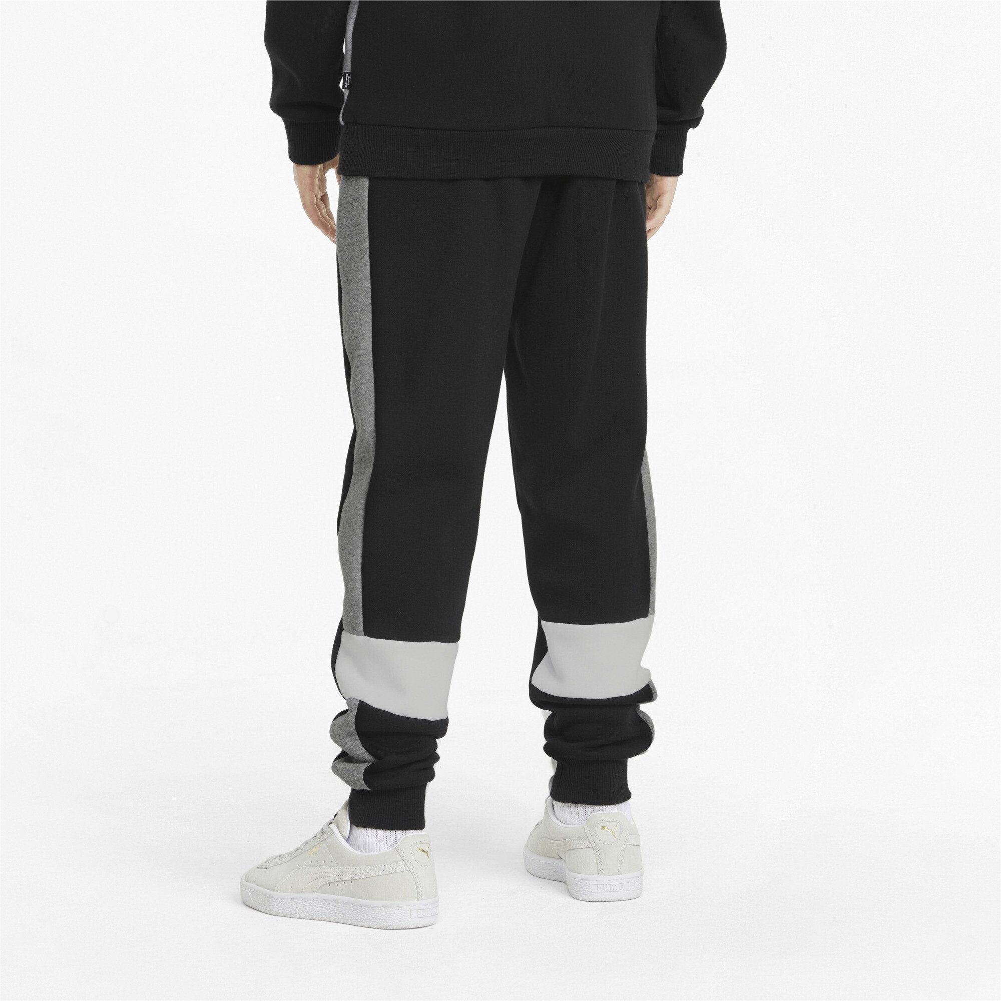 PUMA Essentials+ Jogginghose Black Jugendliche Sporthose Colourblock