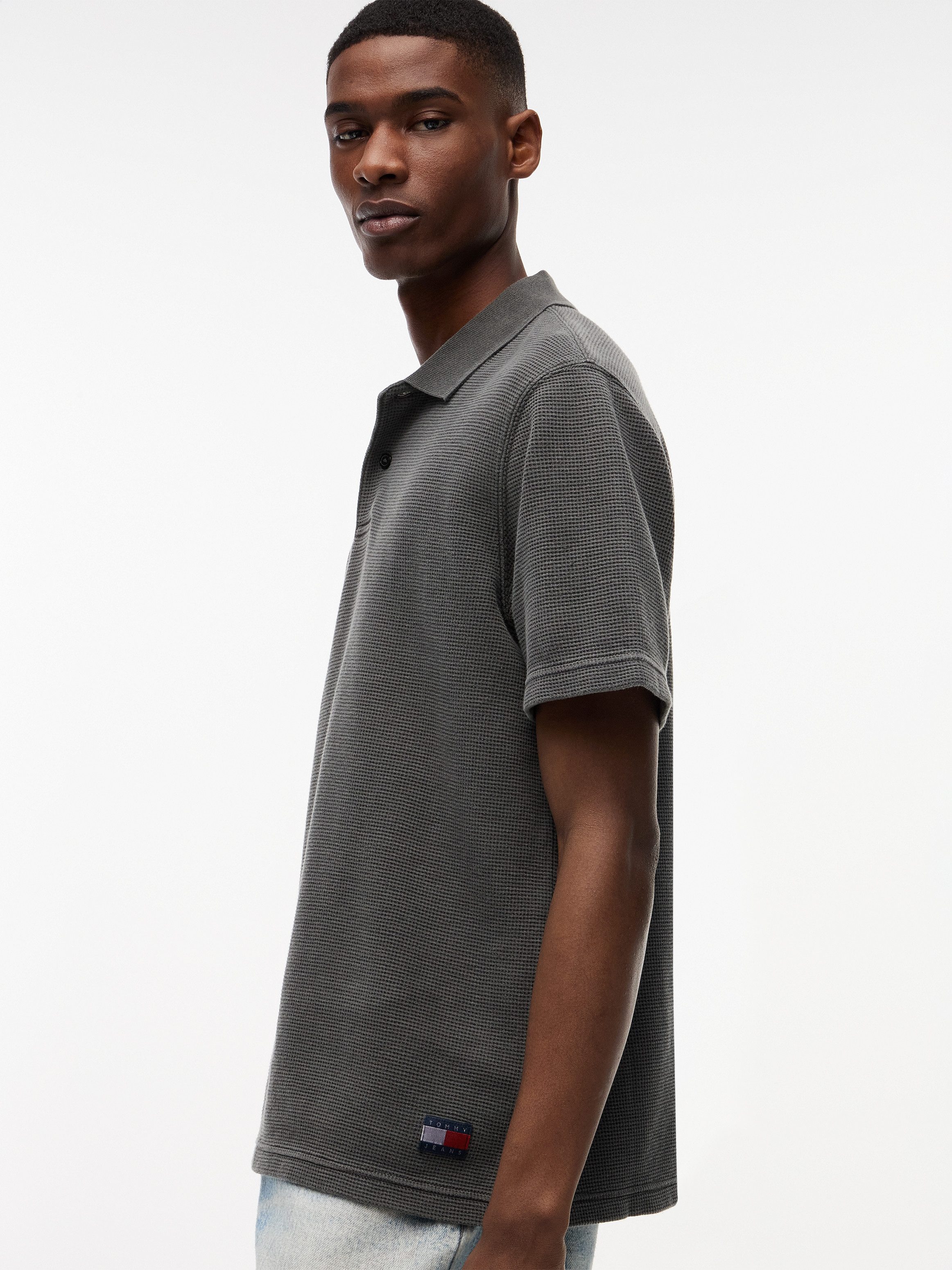 Tommy Jeans Poloshirt TJM REGULAR WASHED WAFFLE
