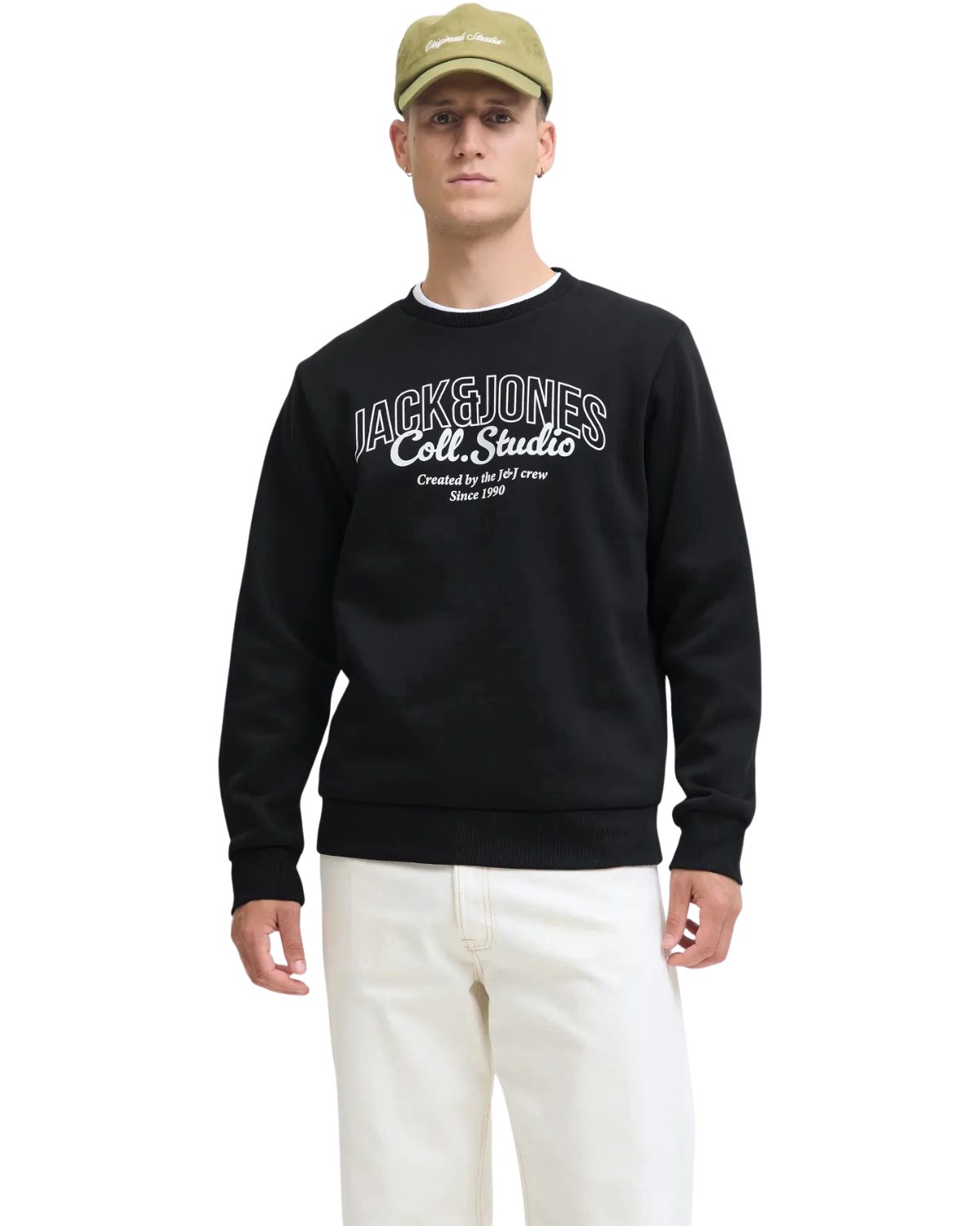 Jack & Jones Rundhalspullover mit weichem Print günstig online kaufen