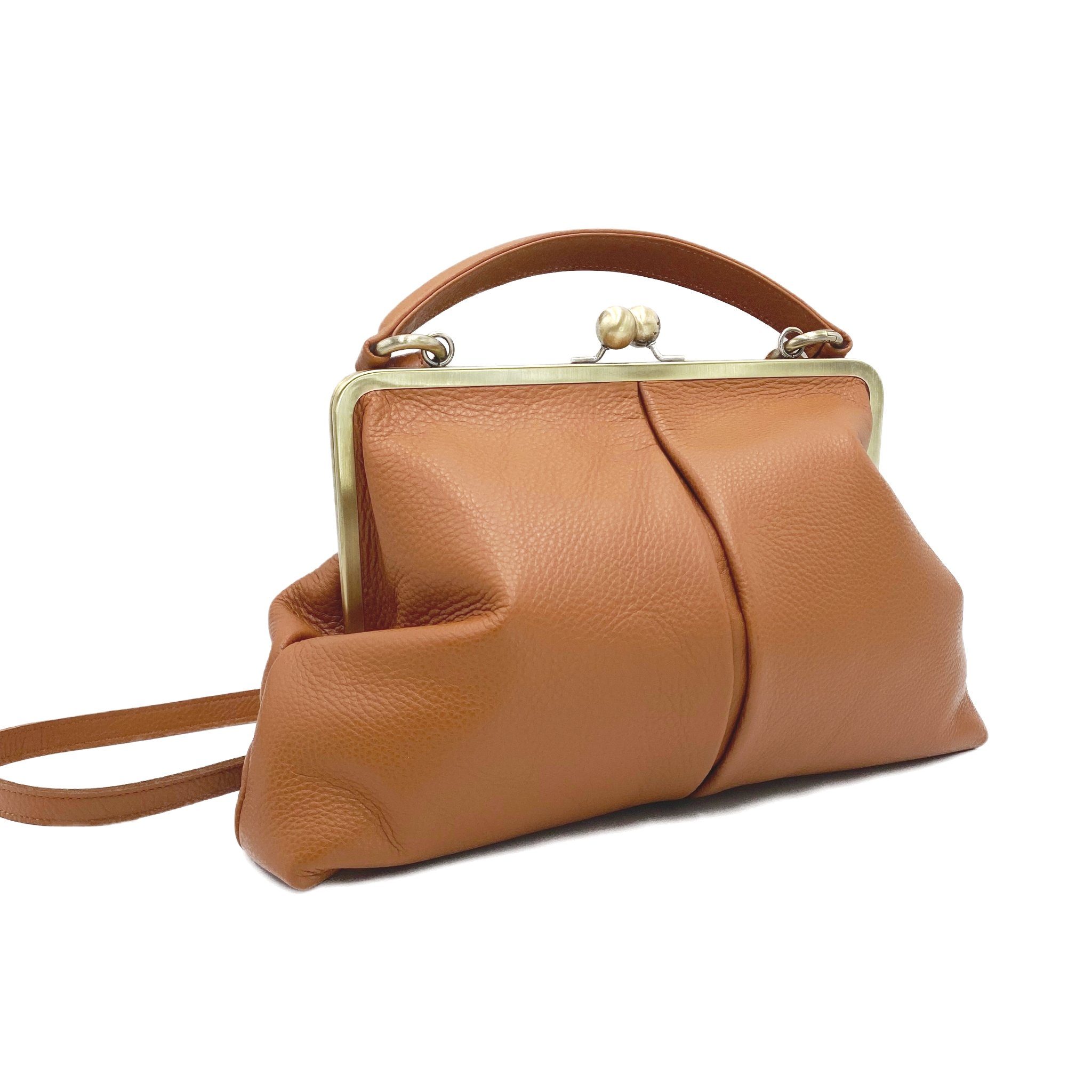 Taschenkinder Handtasche Handtasche Leder "Große Olive" Damentasche, Schultertasche, Vintage, Echtes Leder vom Rind, sehr weich und geschmeidig.
