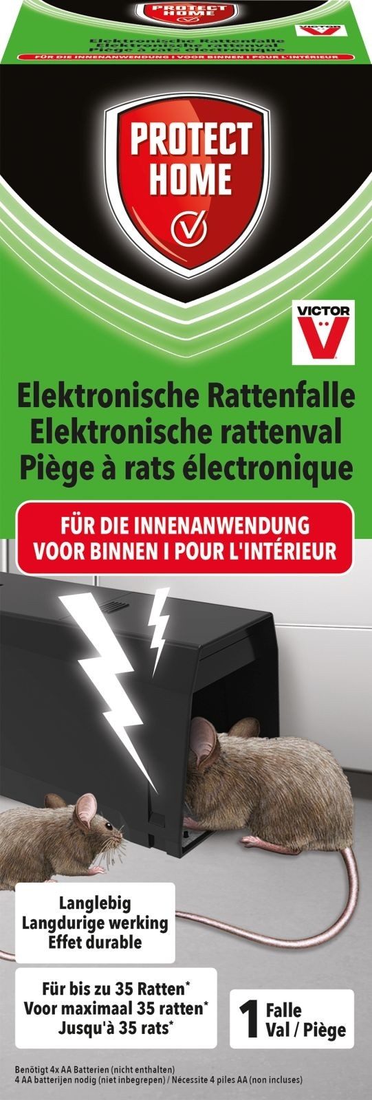 Protect Home Insektenfalle Elektronische Rattenfalle